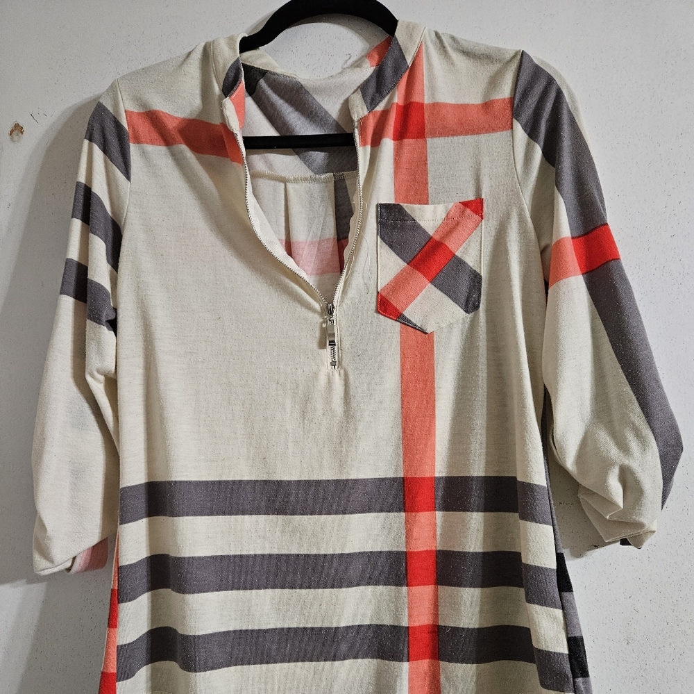 3/4 zip top